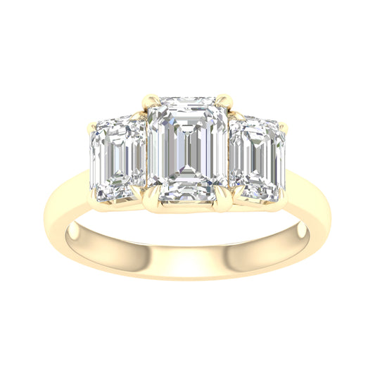 3.00 ct Lab Grown Diamond Ring in 14K Gold