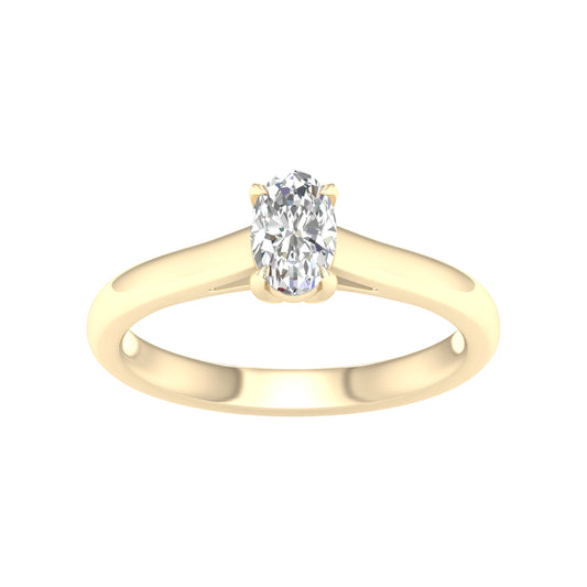 0.50 ct Lab Grown Diamond Ring in 14K Gold