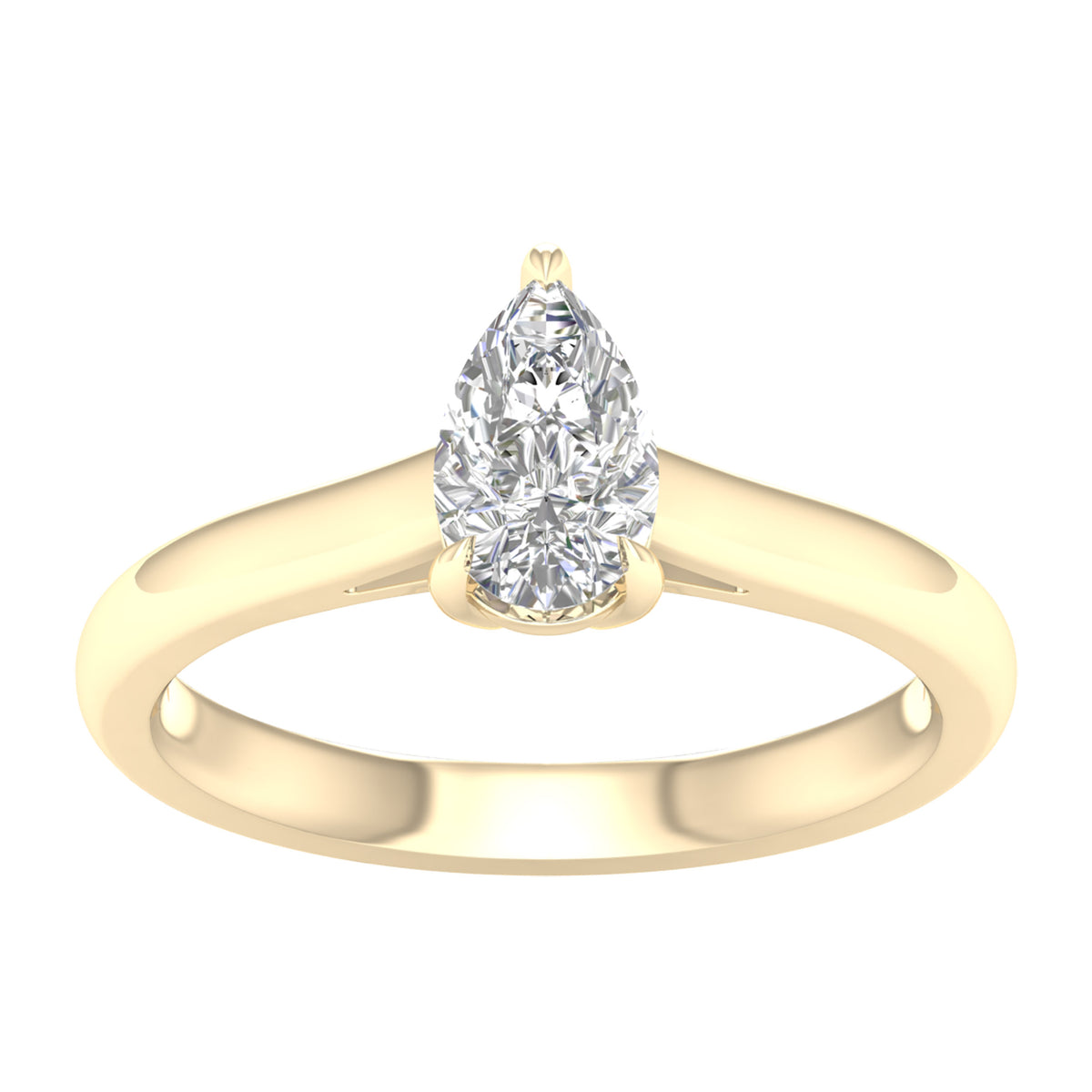14K 0.75CT Lab Grown Engagement Ring