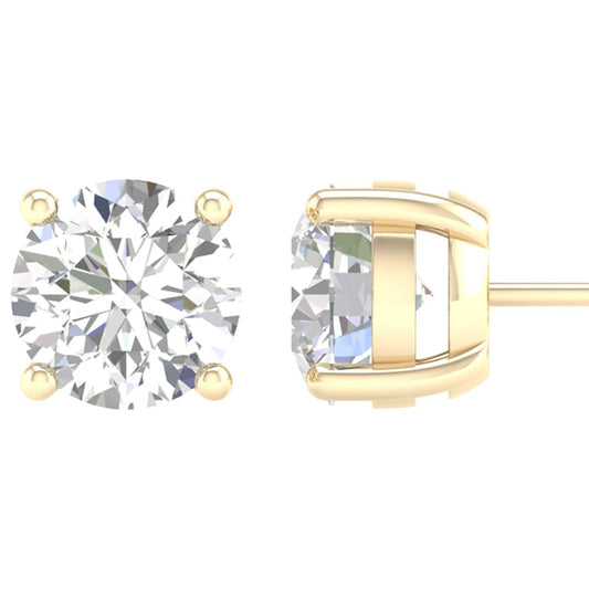 14K 3.00CT Certified Lab Grown Diamond Earrings ( IGI Certified )