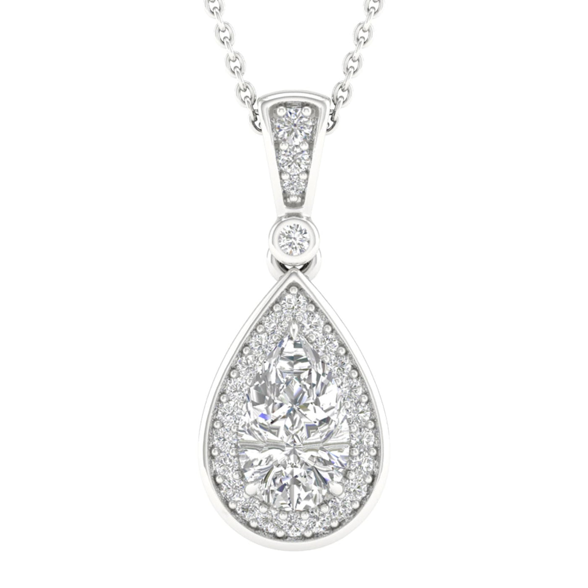 14K 1.15CT Lab Grown Diamond Pendant