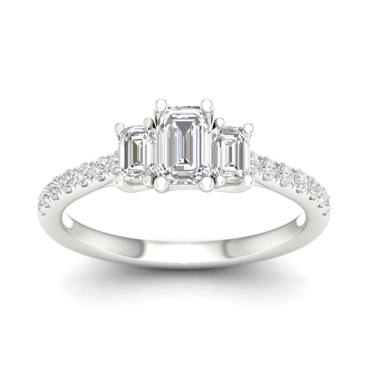 14K 1.00CT Certified Lab Grown Diamond Ring ( IGI Certified )