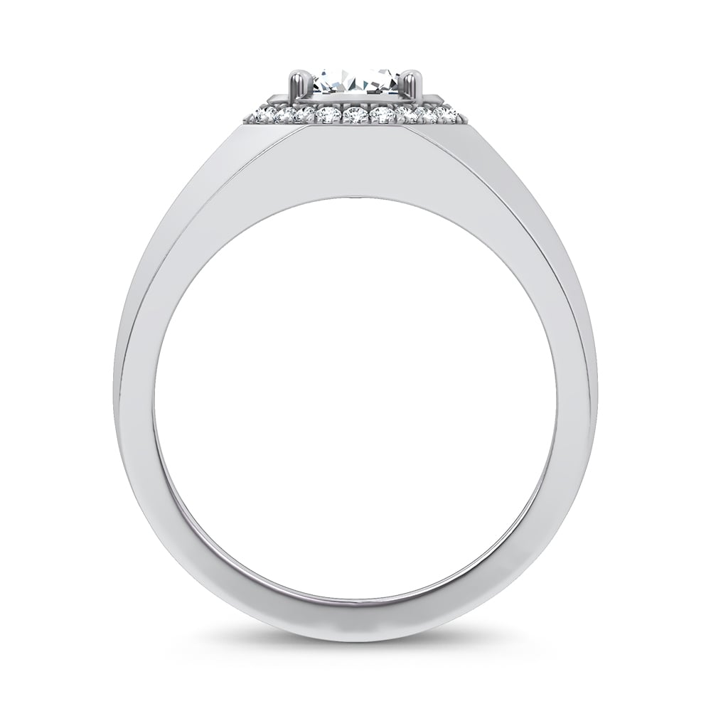 1.12 ct Men's Lab Grown Diamond Ring in 14K Gold