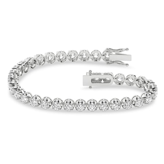 7.00 ct Lab Grown Diamond Bracelet in 14K Gold