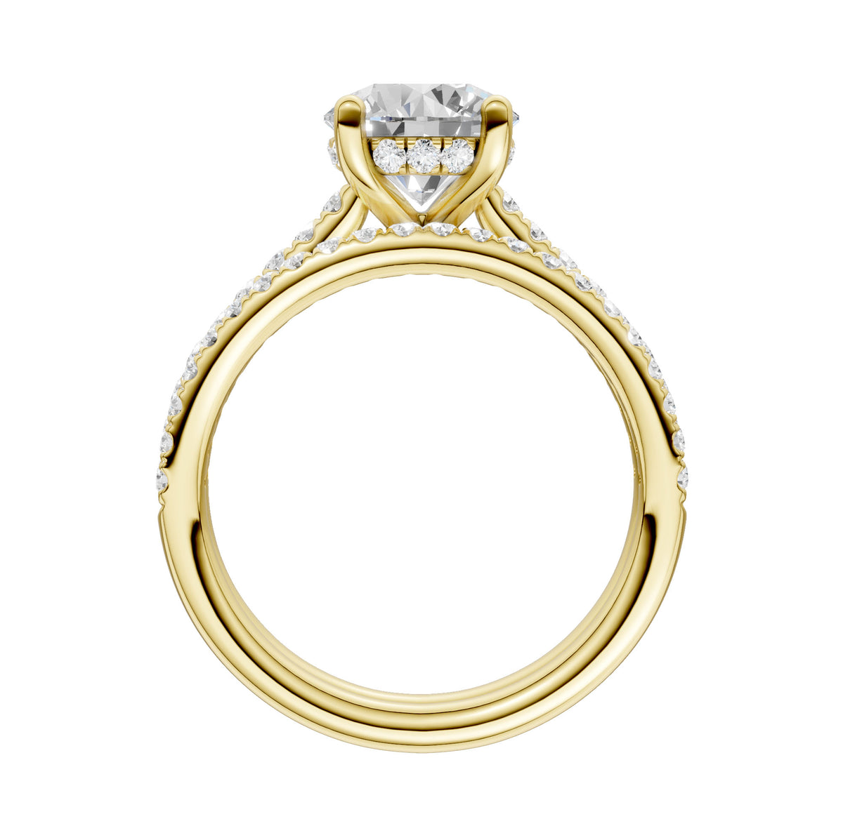 14K 2.50CT Lab Diamond Bridal Ring