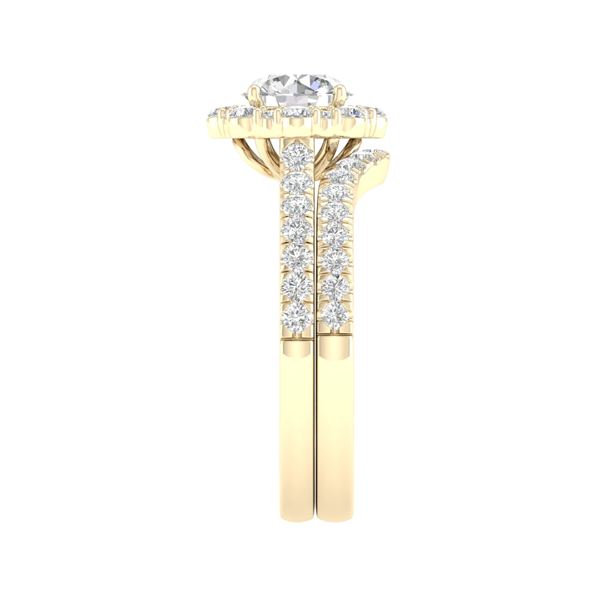 14K 1.75 CT Lab Grown Diamond Bridal Ring