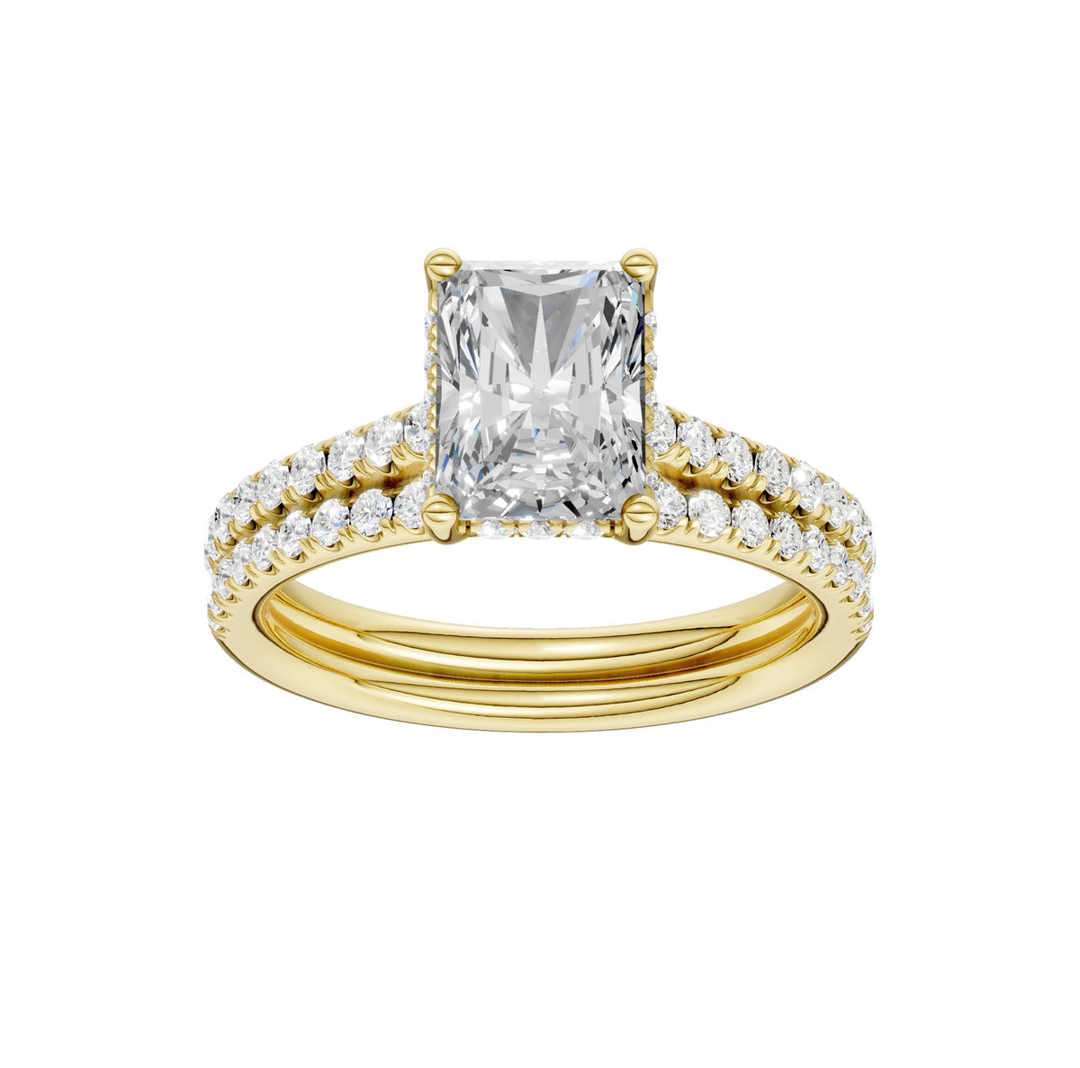 14K 2.50ct Lab Grown Diamond Bridal Set