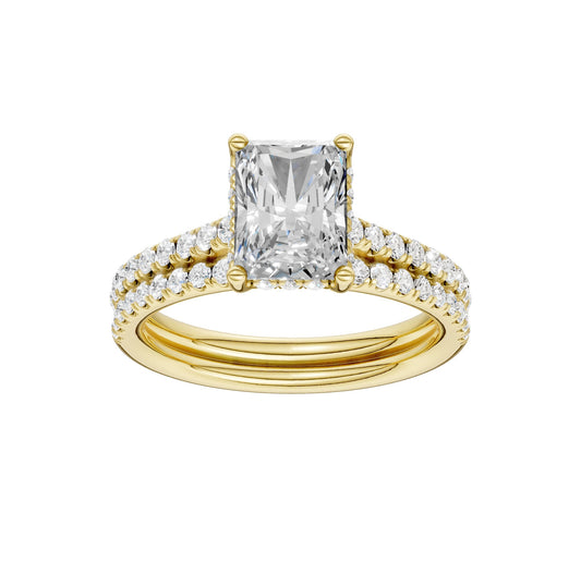 14K 2.50ct Lab Grown Diamond Bridal Set