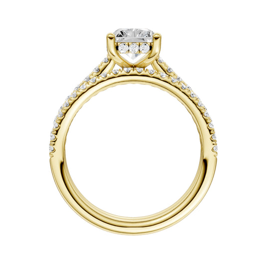14K 2.50ct Lab Grown Diamond Bridal Set