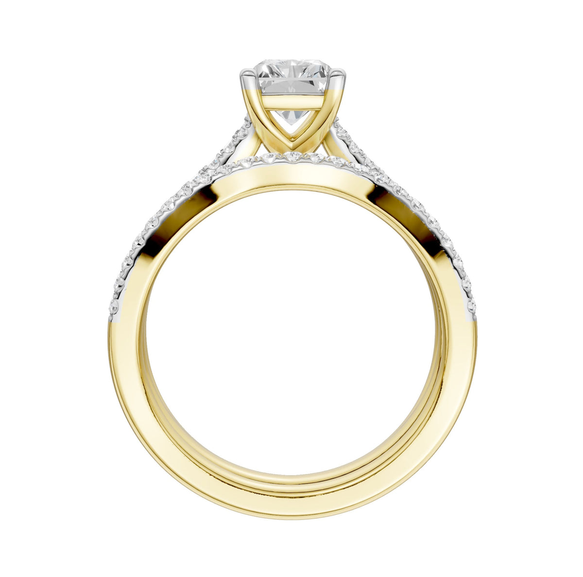 14K 1.40ct Lab Grown Diamond Bridal Set
