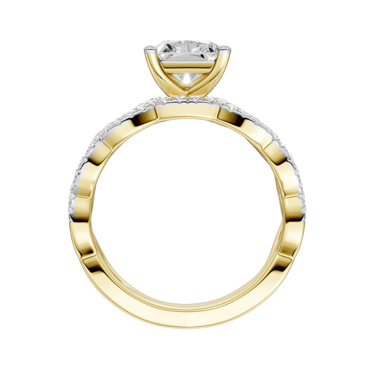 14K 2.40 CT Lab Grown Diamond Bridal Set