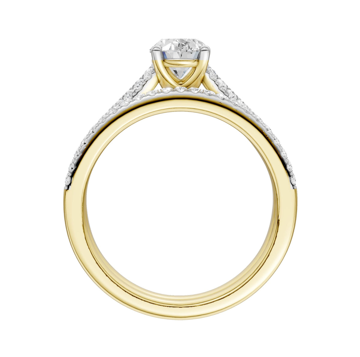 14K 1.40CT Lab Grown Bridal Set