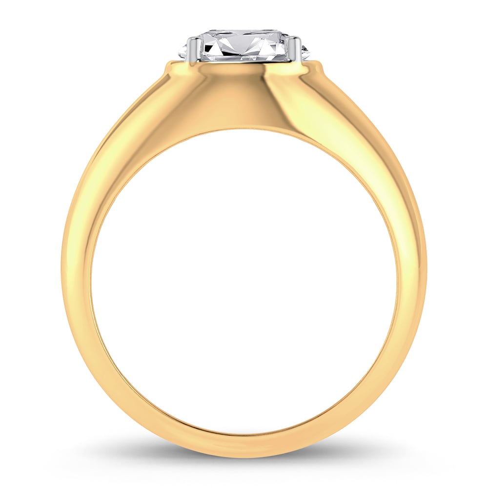 8.00 ct Men's Lab Grown Diamond Ring in 14K Gold
