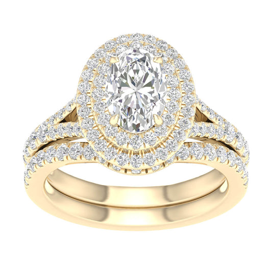 14K 1.75CT Lab Grown Diamond Bridal Ring