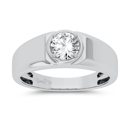 1.00 ct Men's Lab Grown Diamond Ring in 14K Gold