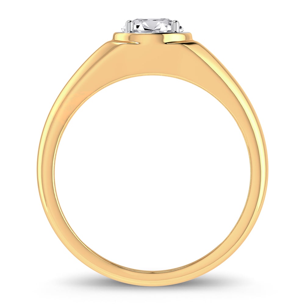 1.00 ct Men's Lab Grown Diamond Ring in 14K Gold