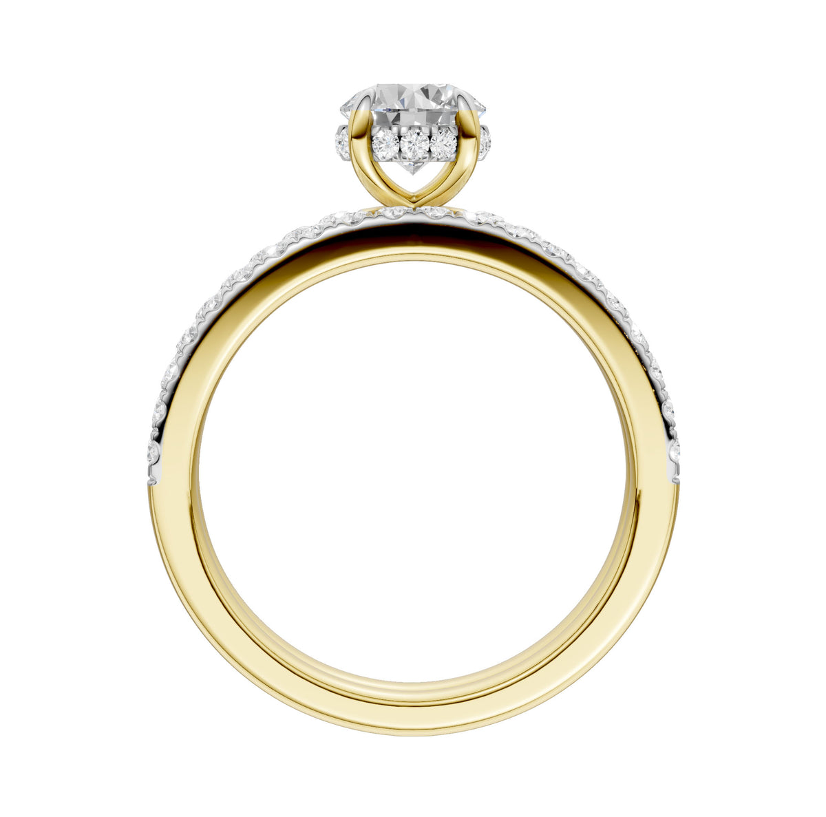 14K 1.50 CT Lab Grown Diamond Bridal Set
