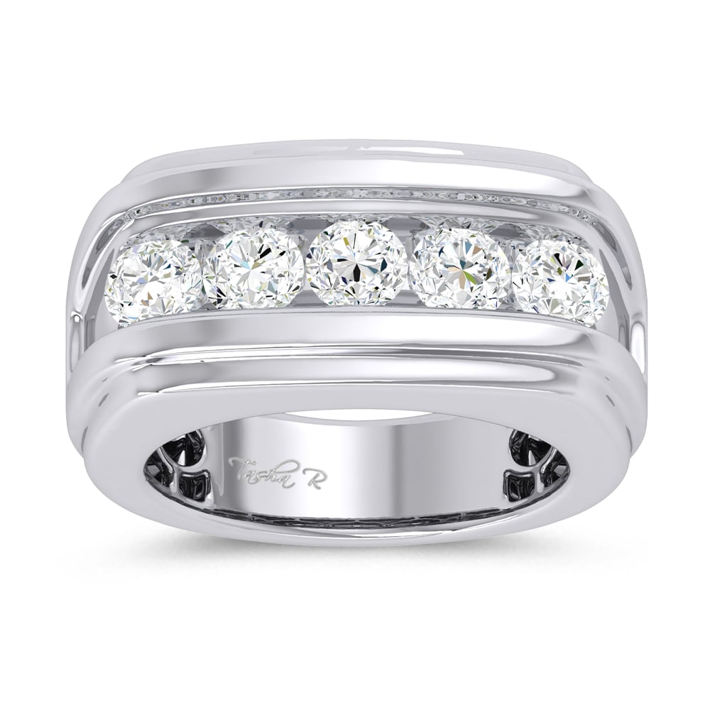 2.00 ct Men's Lab Grown Diamond Ring in 14K Gold