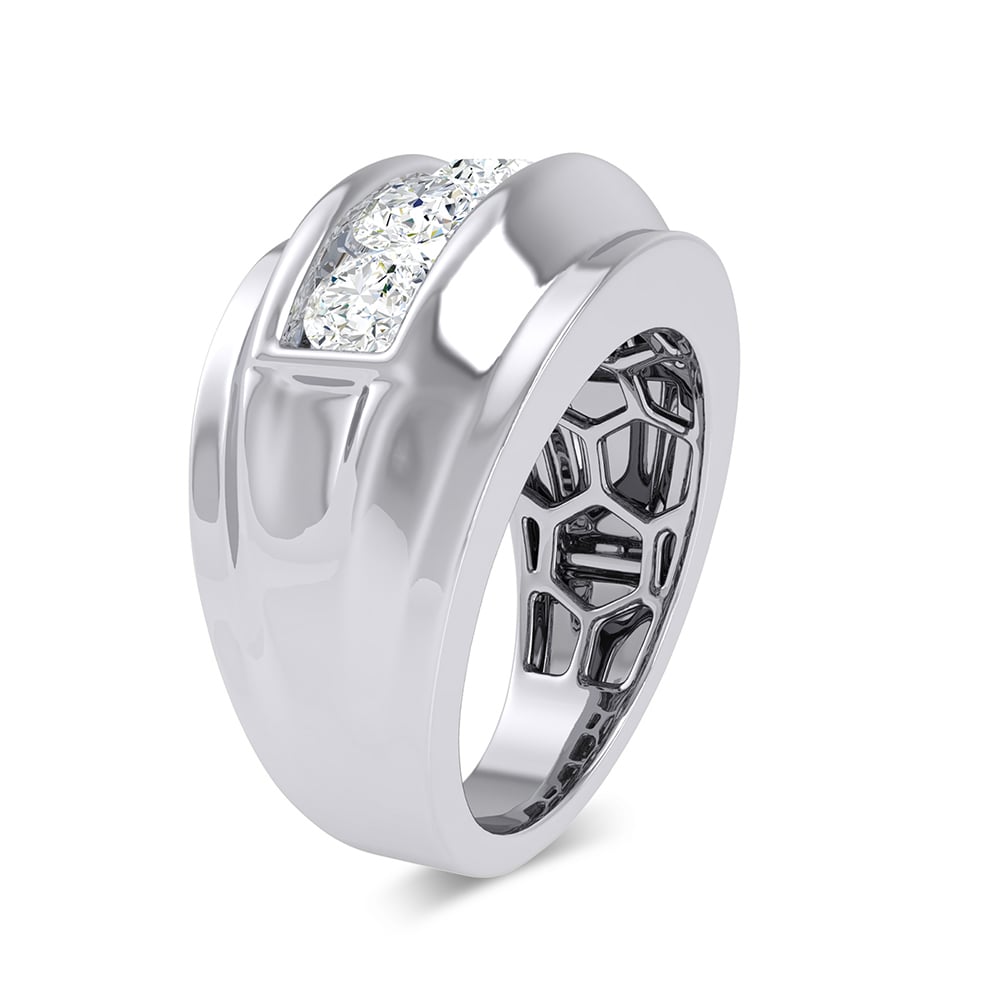 2.00 ct Men's Lab Grown Diamond Ring in 14K Gold