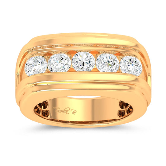 2.00 ct Men's Lab Grown Diamond Ring in 14K Gold