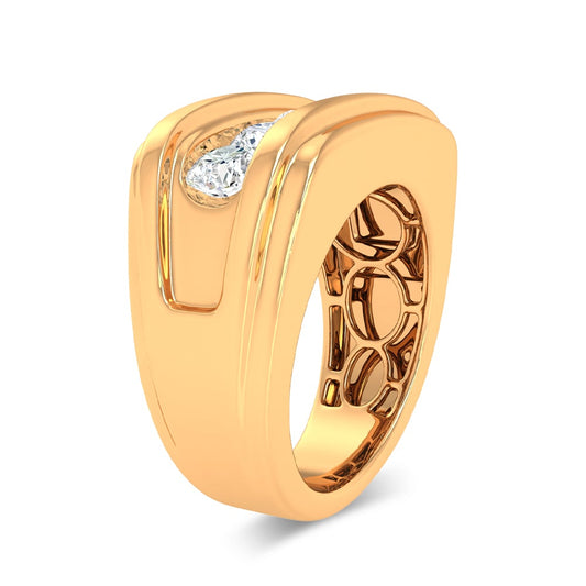 2.00 ct Men's Lab Grown Diamond Ring in 14K Gold