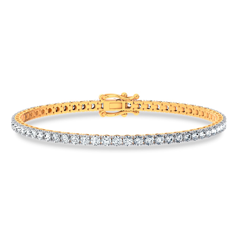 4.98 ct Lab Grown Diamond Tennis Bracelet in 14K Gold