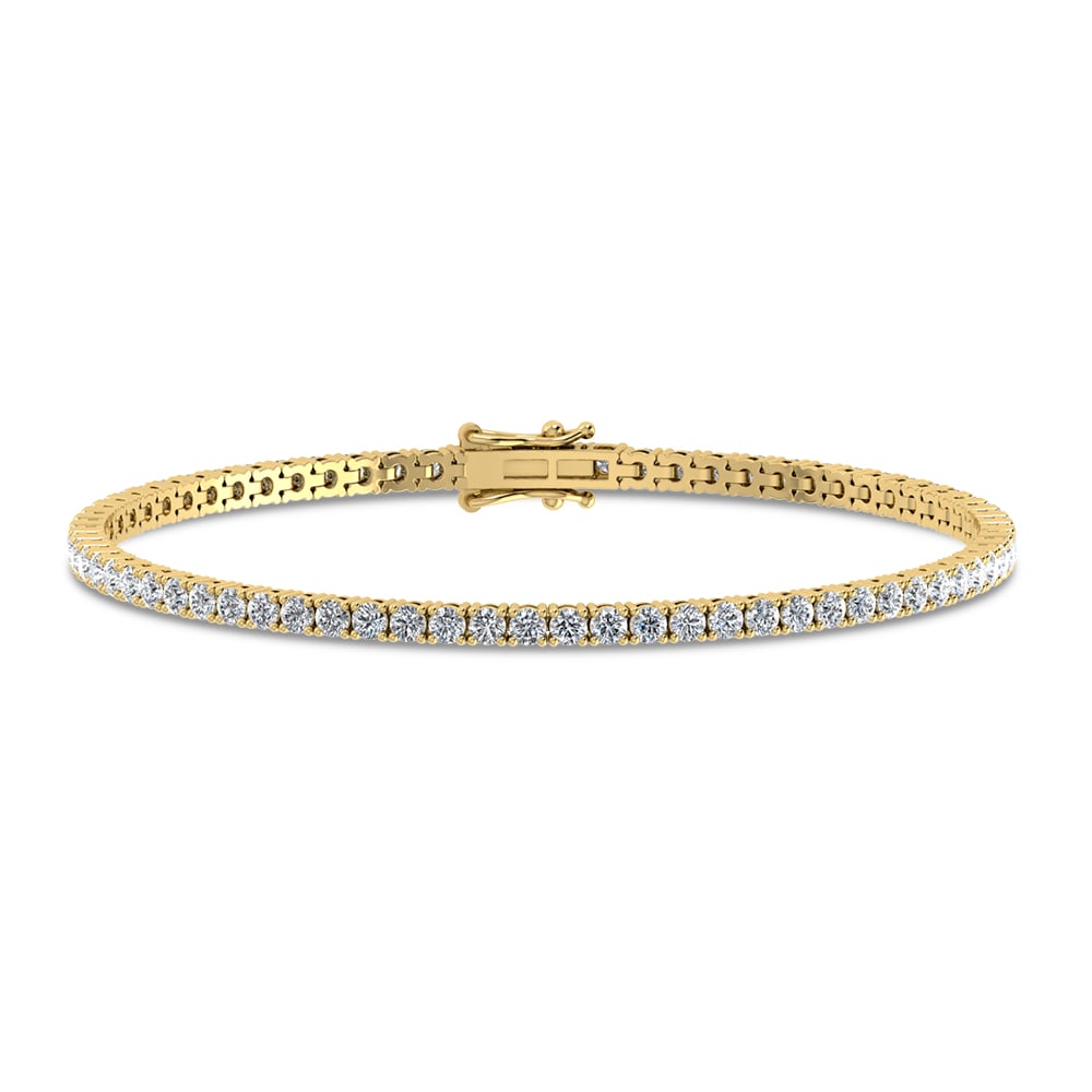 2.98 ct Lab Grown Diamond Bracelet in 14K Gold