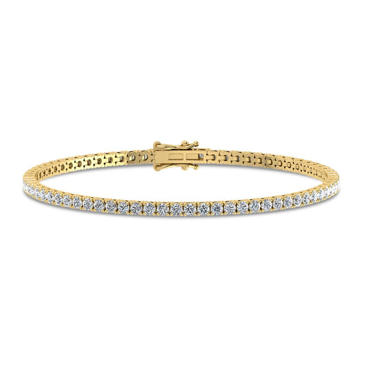 2.98 ct Lab Grown Diamond Bracelet in 14K Gold
