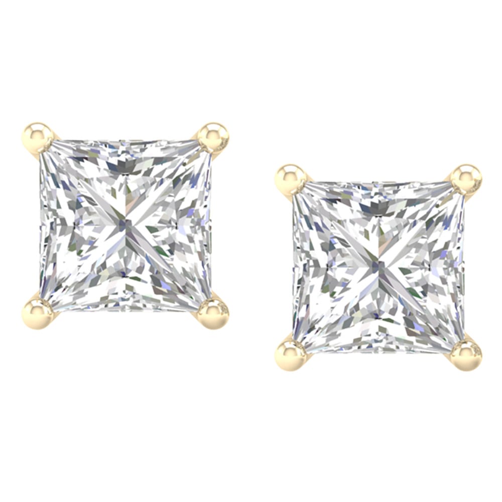 3.00 ct Lab Grown Diamond Stud Earrings in 14K Gold