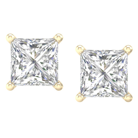 3.00 ct Lab Grown Diamond Stud Earrings in 14K Gold