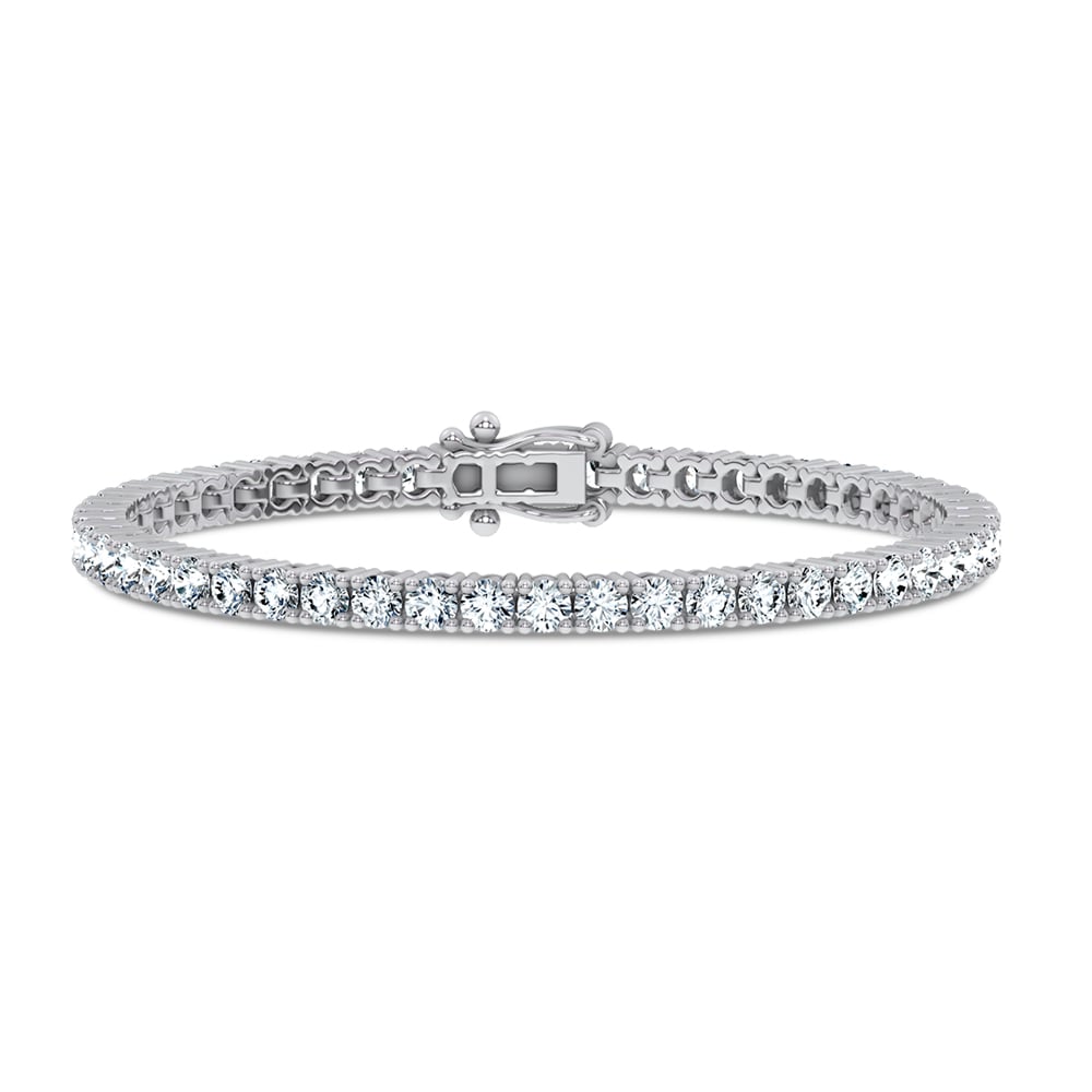 7.00 ct Lab Grown Diamond Bracelet in 14K Gold