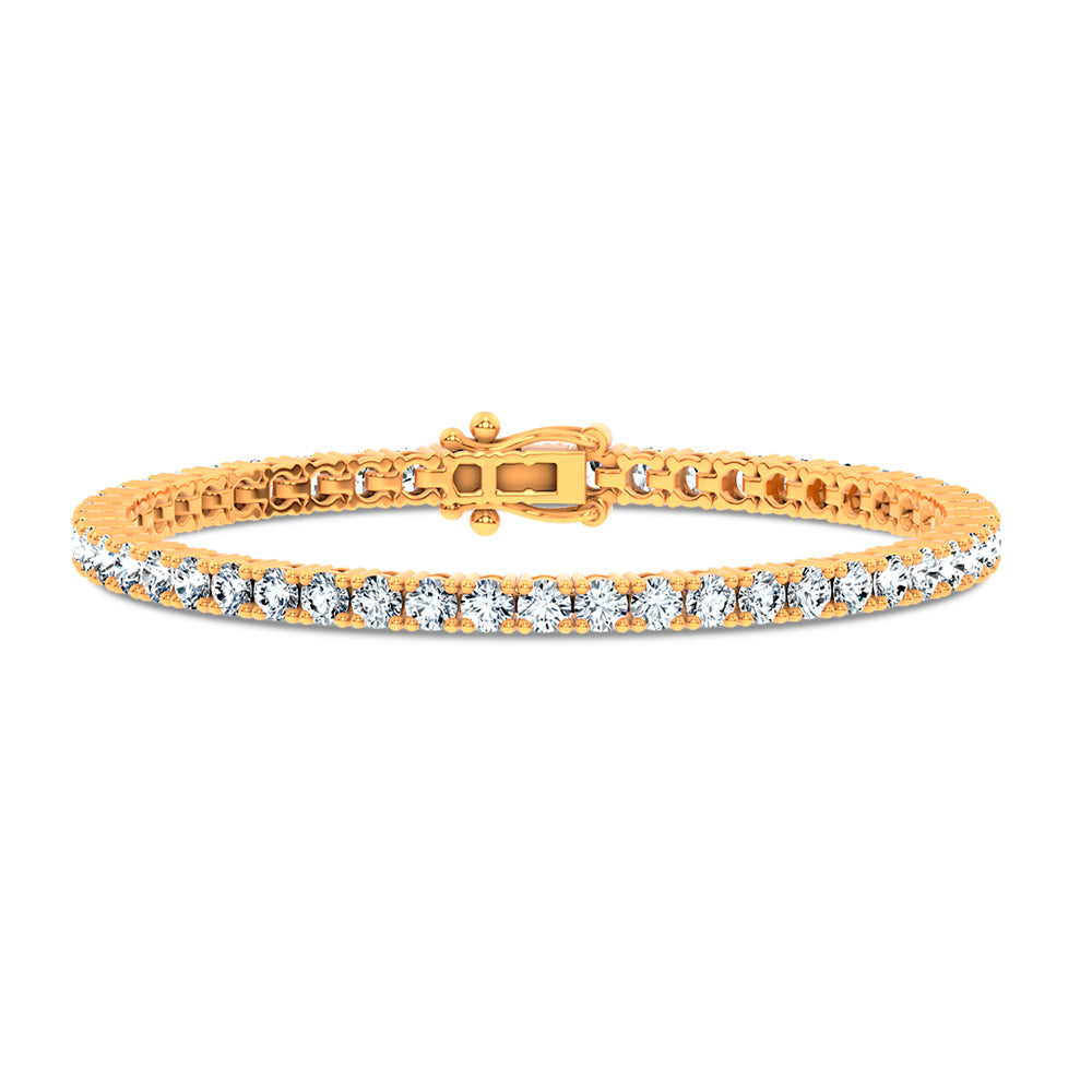 7.00 ct Lab Grown Diamond Bracelet in 14K Gold