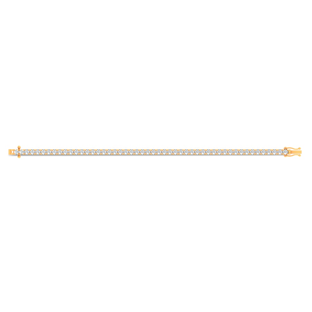 7.00 ct Lab Grown Diamond Bracelet in 14K Gold