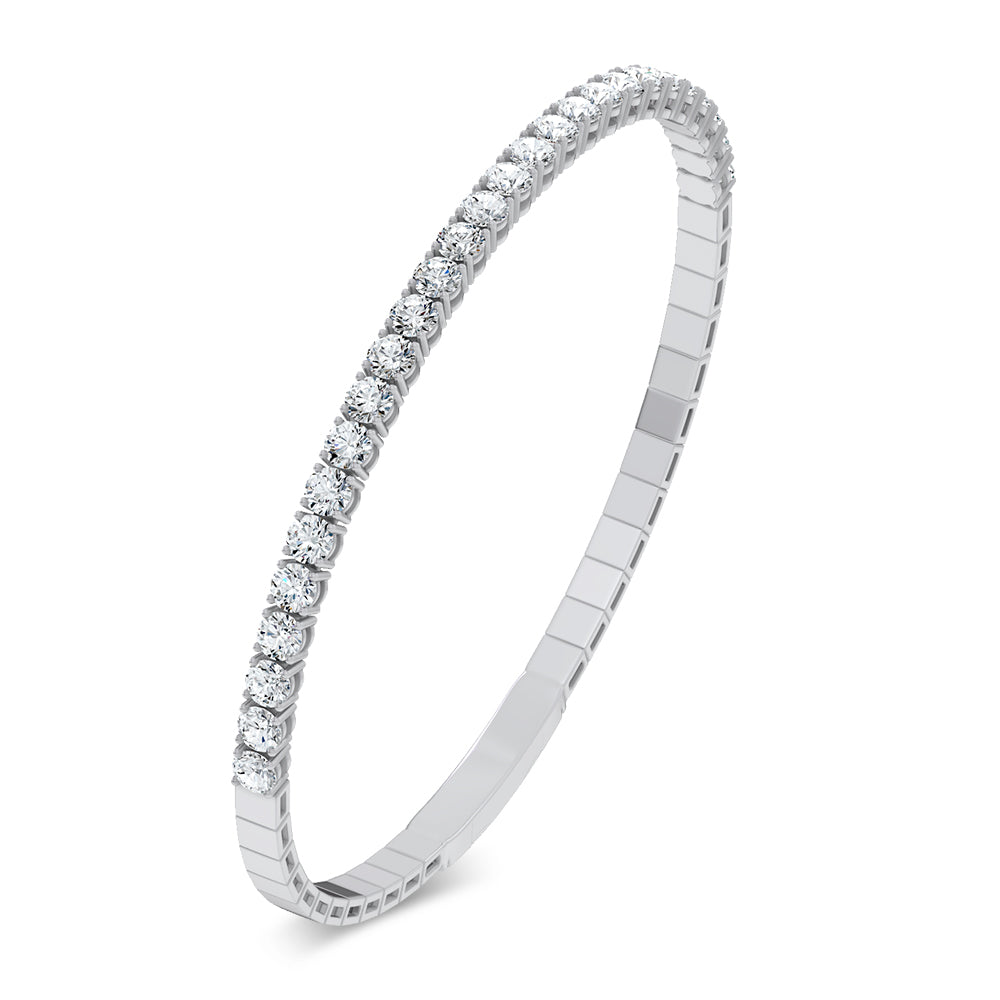 3.00 ct Lab Grown Diamond Bangle in 14K Gold