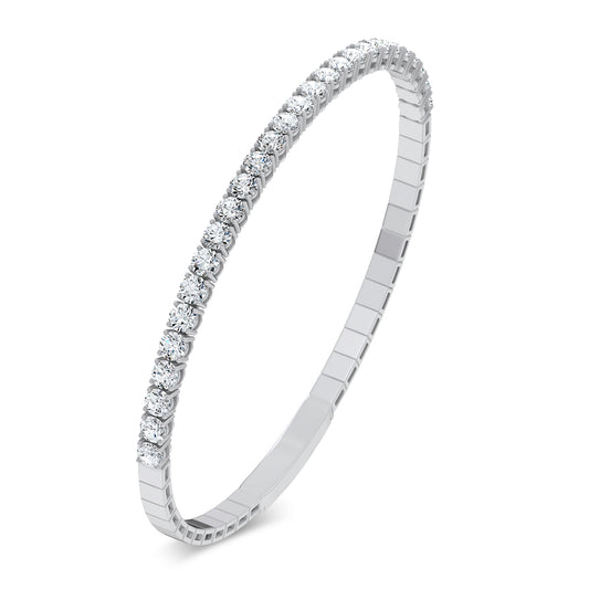 3.00 ct Lab Grown Diamond Bangle in 14K Gold