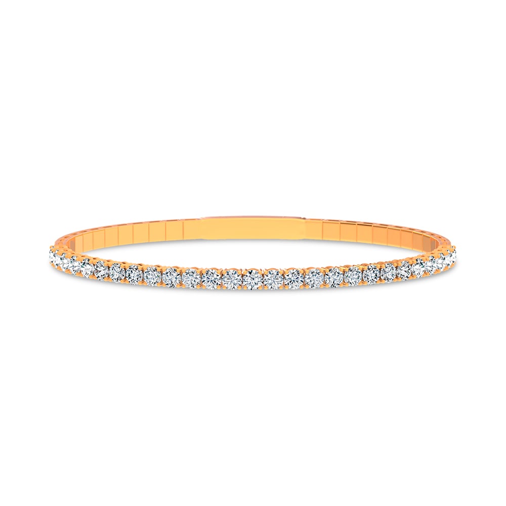 3.00 ct Lab Grown Diamond Bangle in 14K Gold