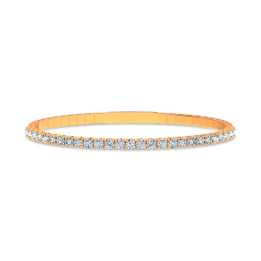 3.00 ct Lab Grown Diamond Bangle in 14K Gold