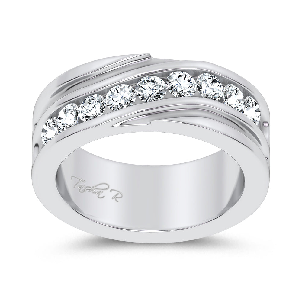 1.00 ct Men's Lab Grown Diamond Band in 14K Gold