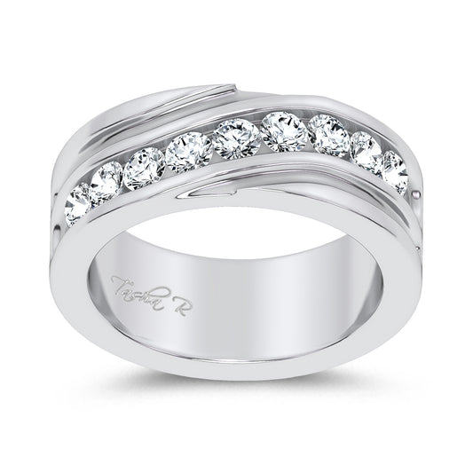 1.00 ct Men's Lab Grown Diamond Band in 14K Gold