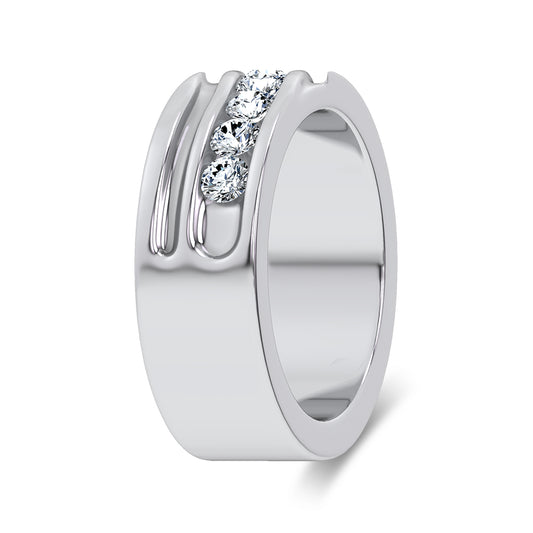 1.00 ct Men's Lab Grown Diamond Band in 14K Gold