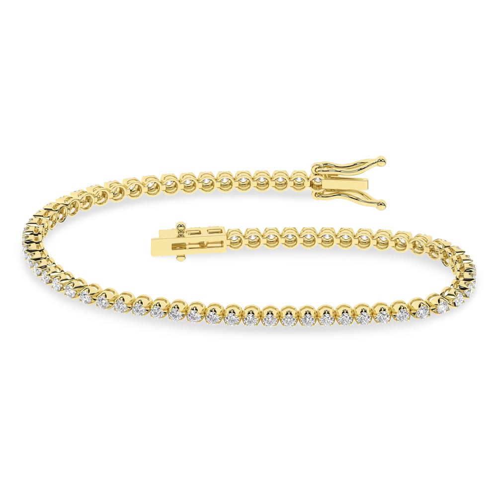 10.00 ct Lab Grown Diamond Bracelet in 14K Gold