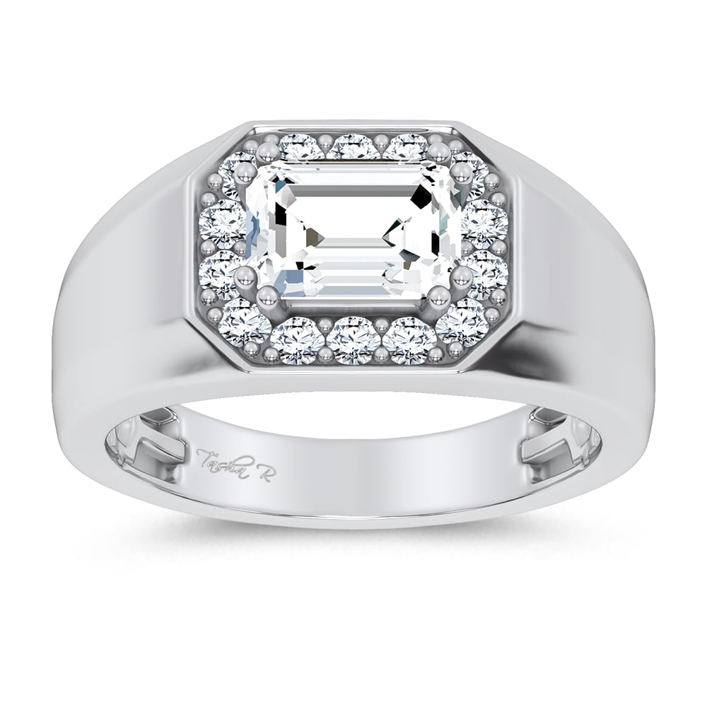 1.98 ct Men's Lab Grown Diamond Ring in 14K Gold