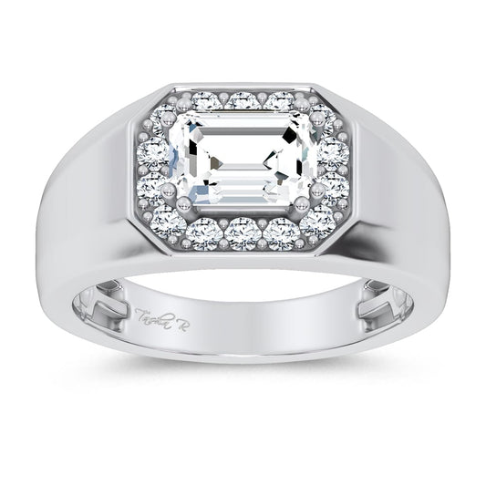 1.98 ct Men's Lab Grown Diamond Ring in 14K Gold