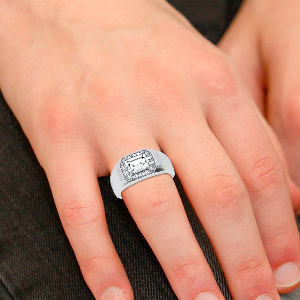 1.98 ct Men's Lab Grown Diamond Ring in 14K Gold