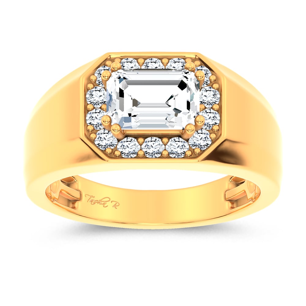 1.98 ct Men's Lab Grown Diamond Ring in 14K Gold