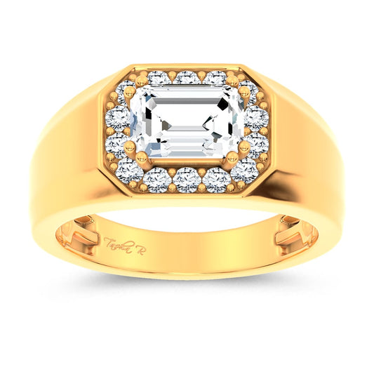 1.98 ct Men's Lab Grown Diamond Ring in 14K Gold