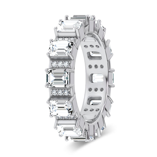 14K 3.17CT Certified Lab Grown Band