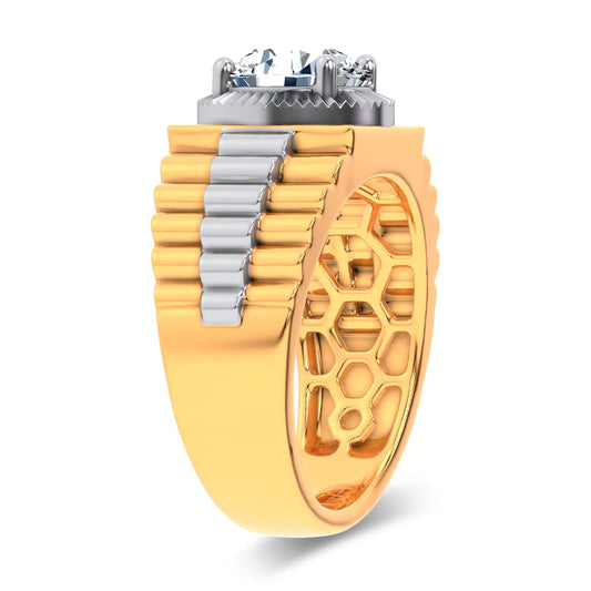 2.00 ct Men's Lab Grown Diamond Ring in 14K Gold
