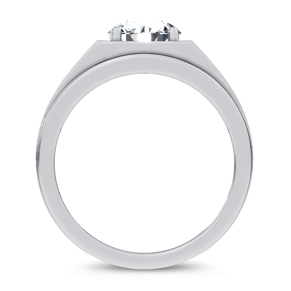 1.00 ct Men's Lab Grown Diamond Ring in 14K Gold