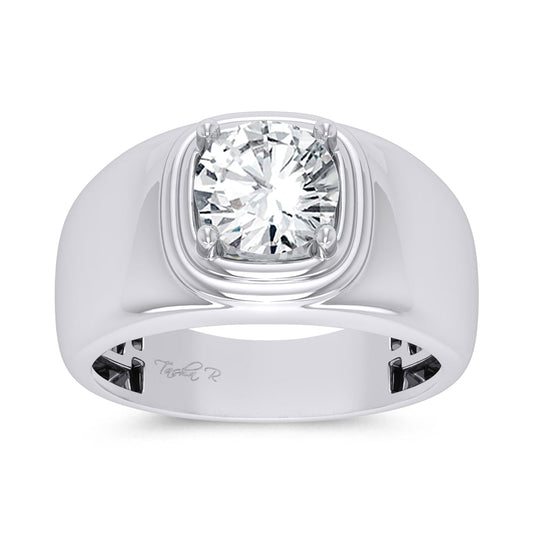2.00 ct Men's Lab Grown Diamond Ring in 14K Gold